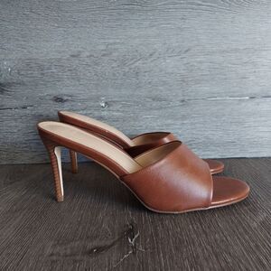 NEW Ayesha Curry x JustFab Audre Stiletto Heeled Mule Sandal Size 10